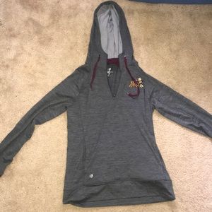 Grey Athletic Fit/Material Jacket/Sweatshirt